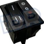 Interruptor Doble Brasero Calor Negro B-Black 342H26