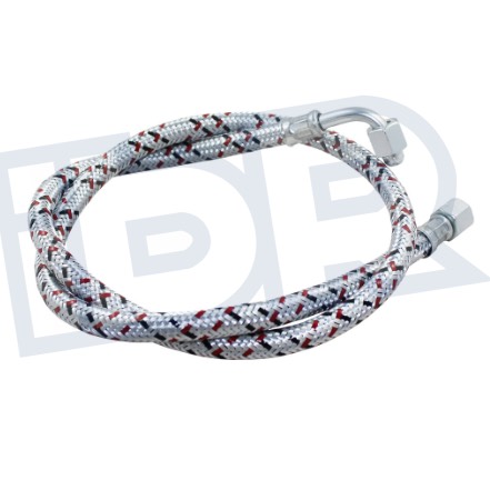 Latiguillo Con Codo - Hembra 1/4 X Hembra 1/4 Codo De 100Cm 1 Latiguillo Con Codo