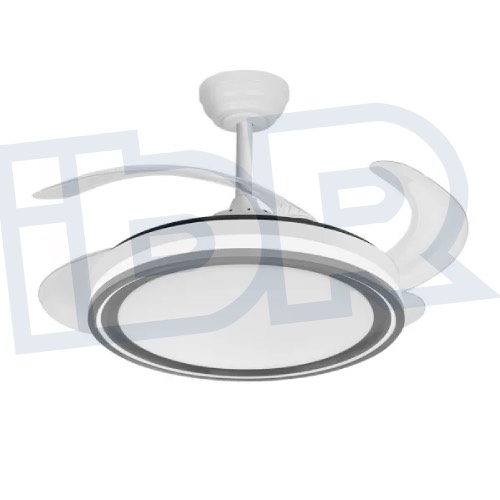 Ventilador Techo 59W Bandido Blanco/Gris Ø107Cm 1 Bandido Fabrilamp