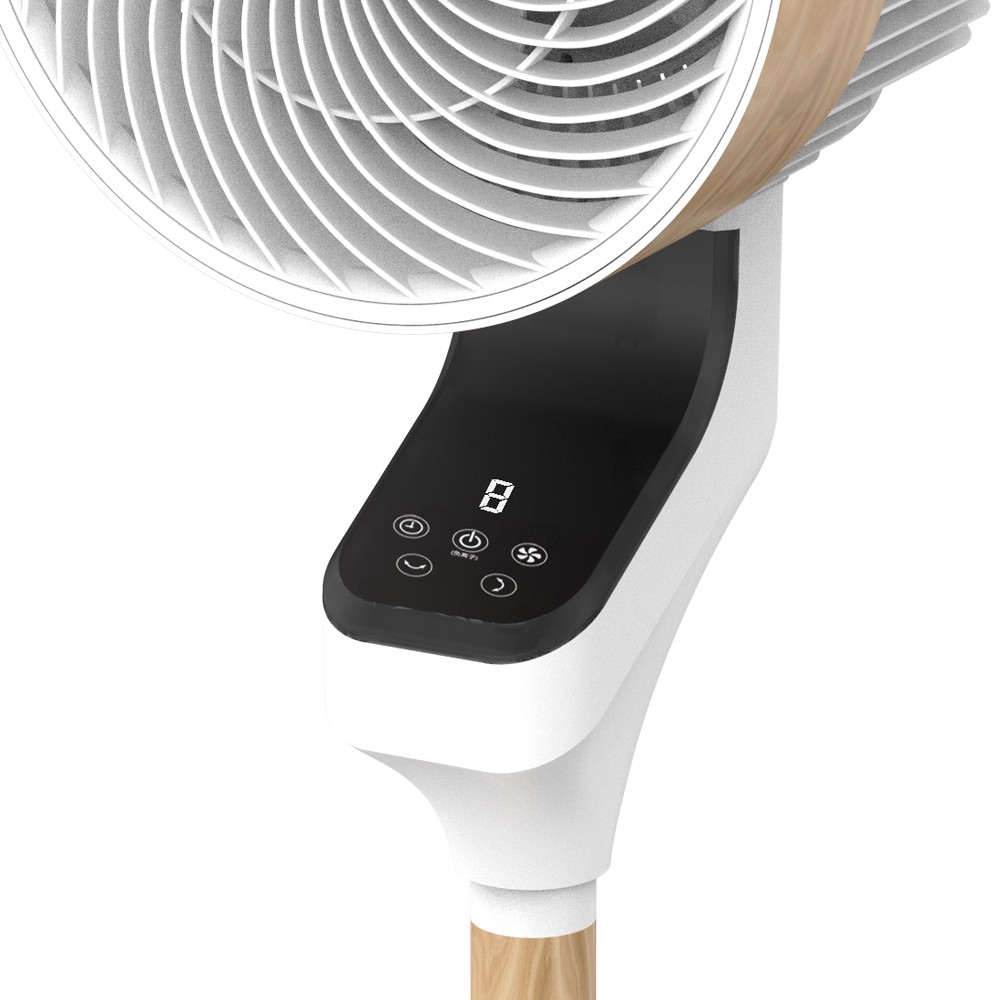 Ventilador Pie Bizancio Blanco/Haya 50W 3Velocidades 3 Ventilador De Pie Bizancio Blanco 5