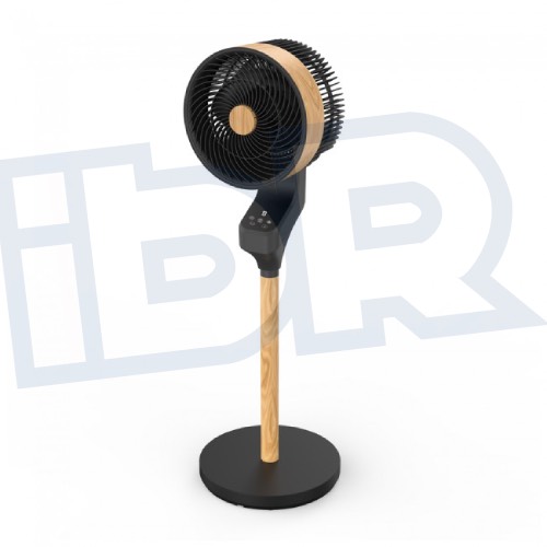 Ventilador Pie Bizancio Negro/Haya 50W 3Velocidades 1 Ventilador De Pie Bizancio